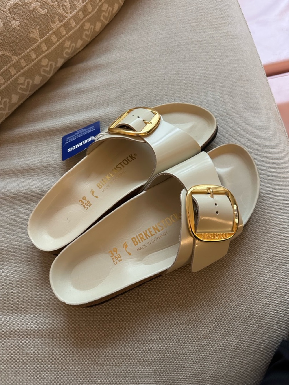 BNWT Birkenstock Madrid Big Buckle Oyster 39
